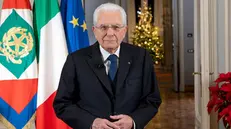 Il presidente della Repubblica Sergio Mattarella durante il discorso di fine anno - Foto Quirinale/Paolo Giandotti