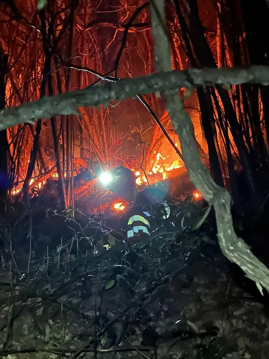 Incendio a Losine, la situazione nella serata del 31 gennaio