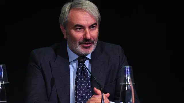 L’Amministratore Delegato Difesa Servizi SpA Luca Andreoli al convegno ‘Patrimonio culturale, tutela e sostenibilità energetica, un dialogo possibile?’ organizzato presso il MAXXI Roma, 07 dicembre 2023 ANSA/FABIO CIMAGLIA (NPK)