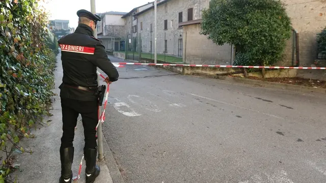 omicidio Sergio Comelli ucciso a cortellate a Provaglio d'Iseo 1 gennaio 2925. Ansa FilippoVenezia