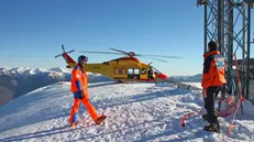 Il soccorso alpino in una foto d'archivio