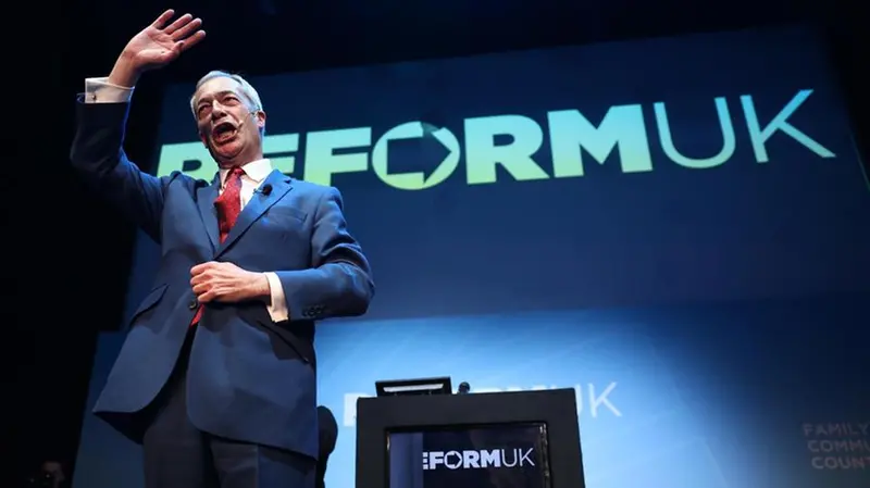 Nigel Farage, leader di Reform UK - Foto Epa/Adam Vaughan © www.giornaledibrescia.it