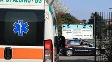 A patient tested positive to Coronavirus, from Bergamo, arrives, aboard of an ambulance, at the military hospital in Baggio, in the Annibali Barracks, Milan, 06 March 2020. ANSA / PAOLO SALMOIRAGO