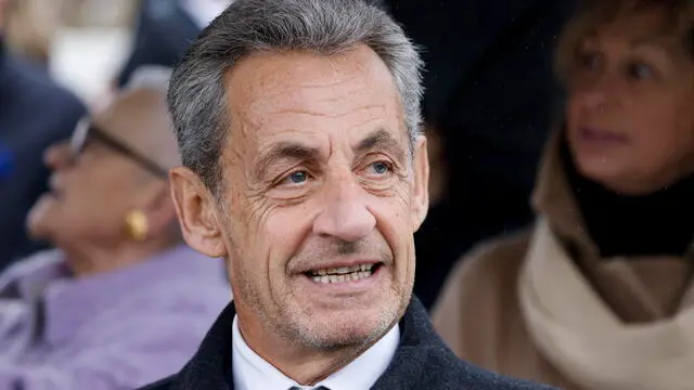 epa11783940 FILE - France's former President Nicolas Sarkozy attends commemorations marking the 106th anniversary of the WWI Armistice, on the Place de l'Etoile, in Paris, France, 11 November 2024 (reissued 18 December 2024). Franceâ€™s highest appeals court has confirmed a verdict against former president Sarkozy for corruption and influence peddling, ordering him to wear an electronic tag for a year, a first for a former head of state. EPA/LUDOVIC MARIN / POOL MAXPPP OUT