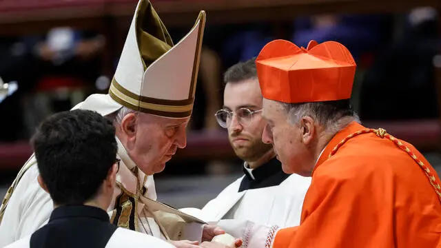 American new Cardinal Robert Walter McElroy, during a consistory ceremony in the Saint Peter's basilica at the Vatican, 27 August 2022. ANSA/FABIO FRUSTACI