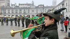 Il corteo degli Alpini a Brescia