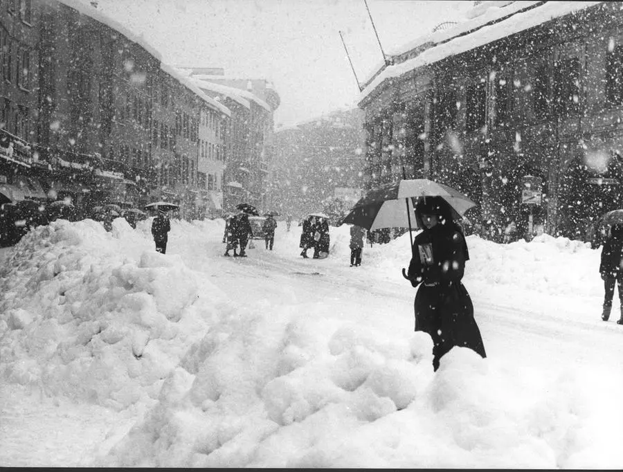 La Grande Nevicata del 1985 in centro a Brescia