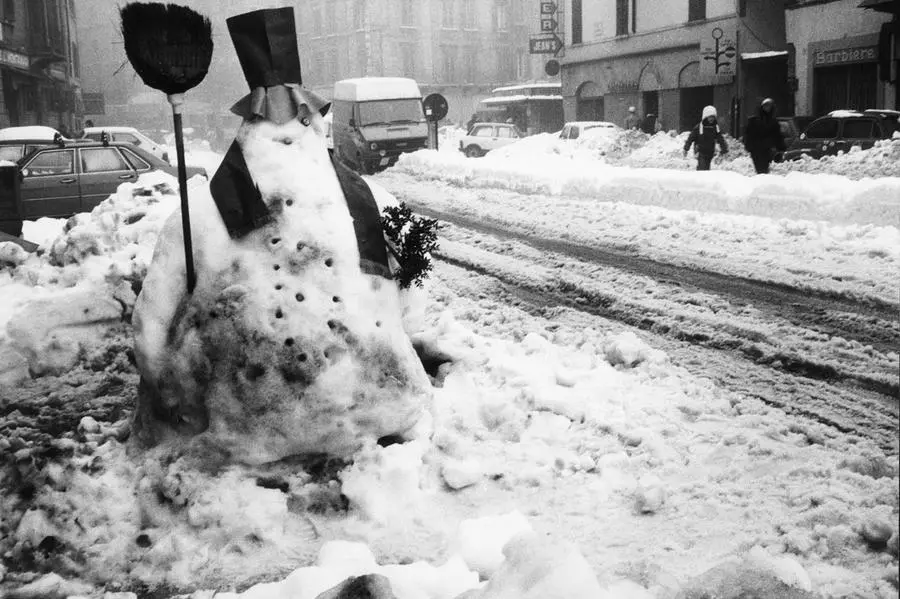 La Grande Nevicata del 1985 in centro a Brescia