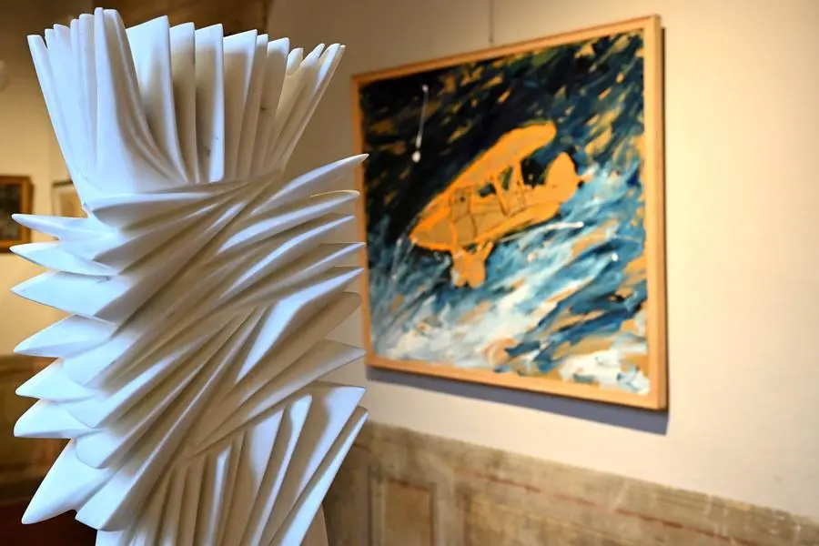 L'esposizione delle opere prima di un'asta da Capitolium