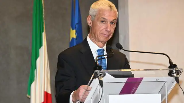 Il vice capo della Polizia e direttore Centrale Anticrimine della Polizia, Vittorio Rizzi, in occasione della conferenza stampa della Direzione Centrale della Polizia Criminale del Dipartimento della Pubblica Sicurezza sui risultati 2022 della Cooperazione Internazionale di Polizia e Analisi Criminale presso il ministero dell’Interno a Roma, 30 Dicembre 2022. ANSA/CLAUDIO PERI