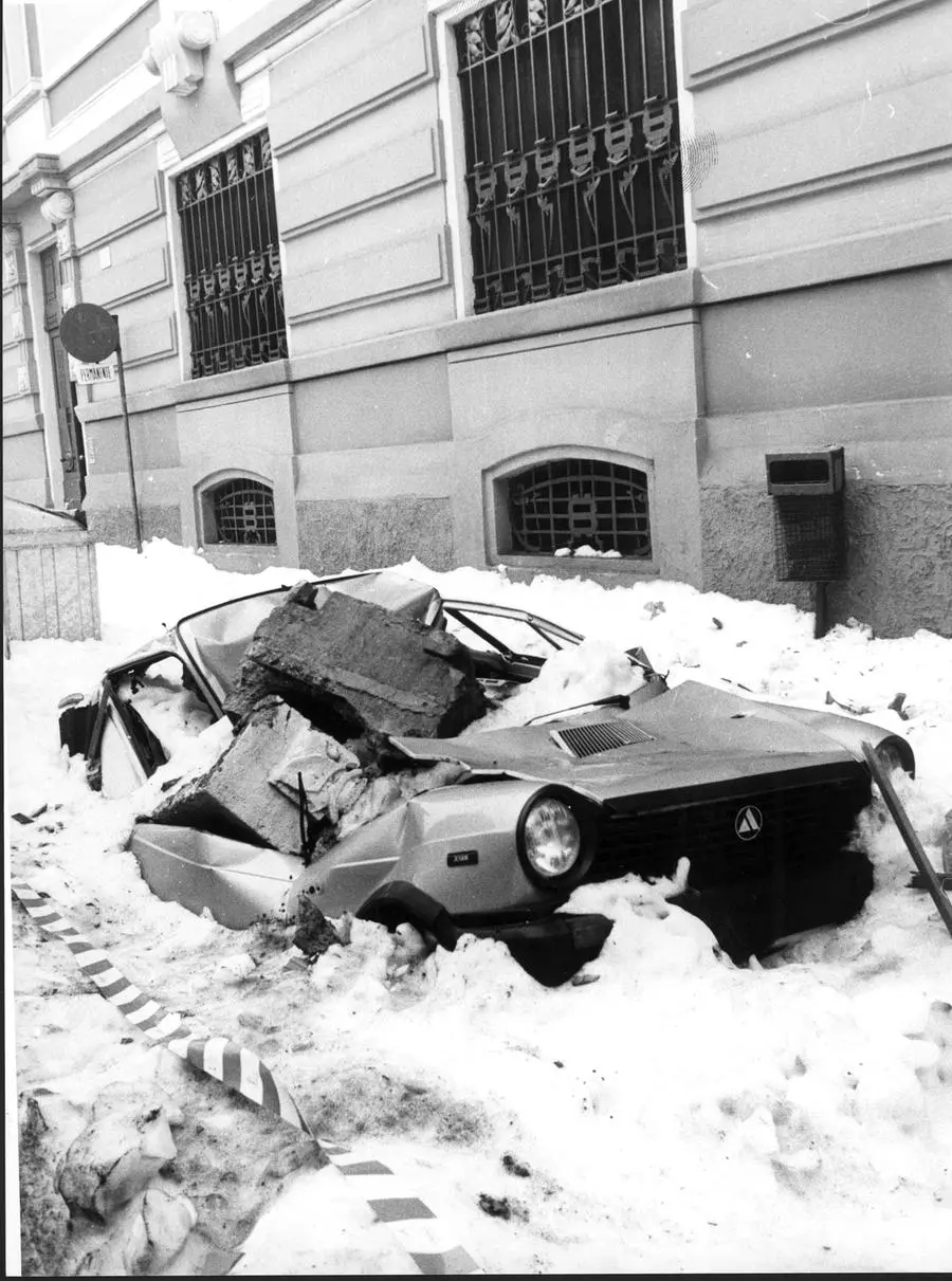 I disagi al traffico durante la Grande Nevicata del 1985