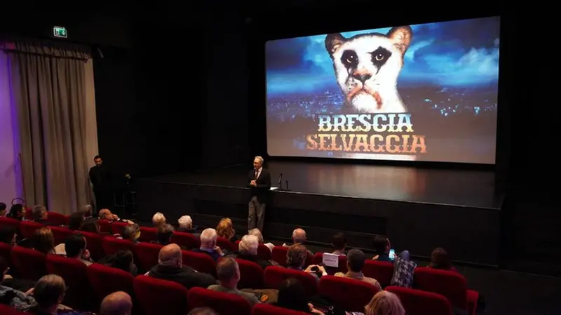 La prima proiezione del documentario «Brescia Selvaggia» al Cinema Nuovo Eden in città