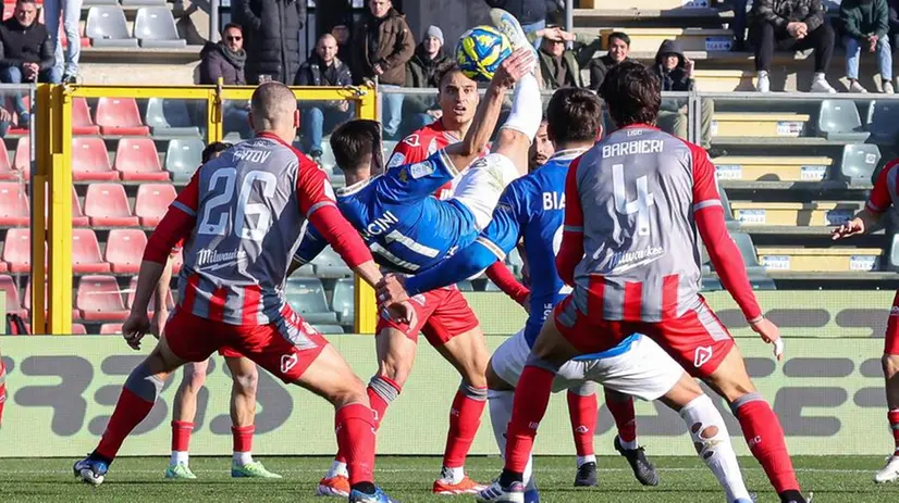 Moncini in gol contro la Cremonese