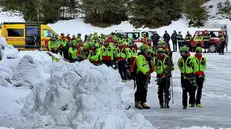 Il Soccorso alpino sul posto - Foto Facebook Cnsas