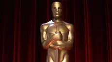 epa11098961 An Oscar statue is on display at the 96th Academy Awards nomination ceremony at the Samuel Goldwyn Theater in Beverly Hills, California, USA, 23 January 2024. The 96th annual Academy Awards will take place on 10 March 2024, at the Dolby Theatre in Los Angeles. EPA/ALLISON DINNER