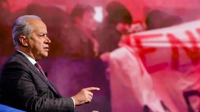 Il ministro dell’Interno Matteo Piantedosi durante la trasmissione televisiva Rai ‘’XXI secolo’’, Roma 13 gennaio 2025. ANSA/FABIO FRUSTACI