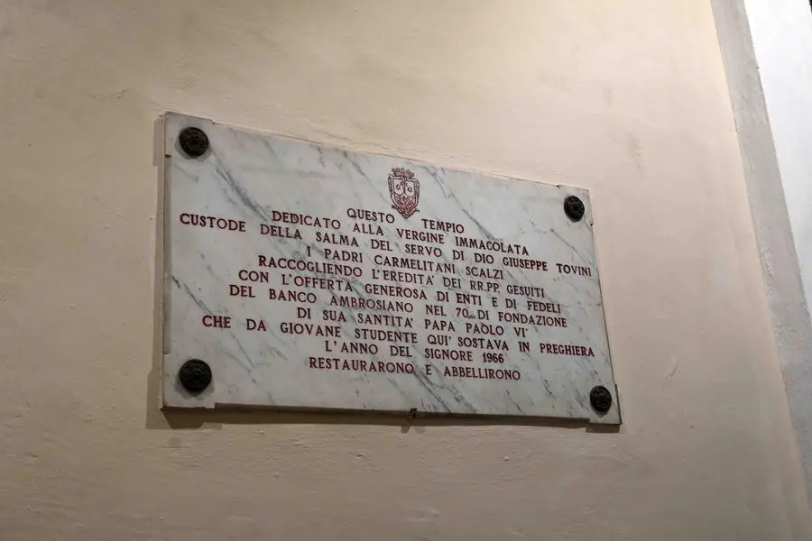 CRONACA BRESCIA  VIA SAN MARTINO DELLA BATTAGLIA CHIESA DI SAN LUCA NUOVA ILLUMINAZIONE PER ALBERTI 08-01-2025 MARCO ORTOGNI NEW EDEN GROUP