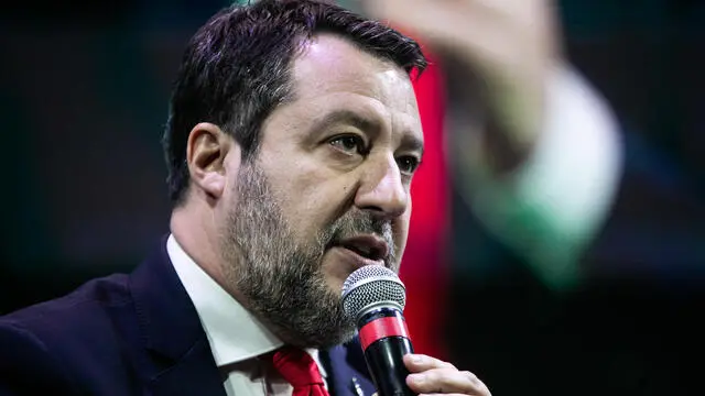 Matteo Salvini, Matteo Salvini Vicepresidente del Consiglio dei ministri della Repubblica italiana e Ministro delle infrastrutture e della mobilità sostenibili durante l'Assemblea generale ALIS "Italia in movimento" . Roma, 3 dicembre 2024. ANSA/Emanuele Valeri