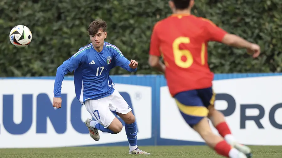 Cerpelletti in azione ieri con la maglia azzurra
