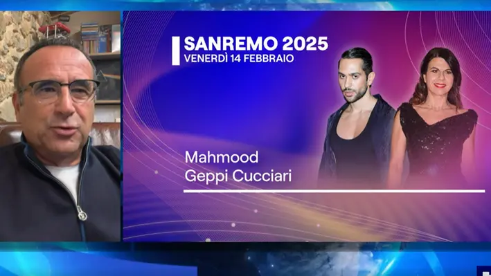 Conti ha annunciato anche Mahmood e Geppi Cucciari - Foto RaiPlay