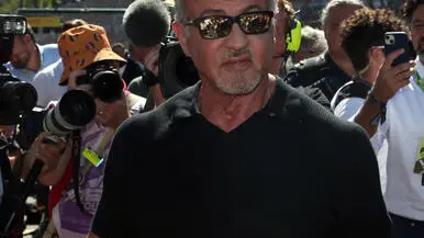 Silvester Stallone at the Formula One Grand Prix of Italy at the Autodromo Nazionale Monza race track in Monza, Italy, 11. ANSA / MATTEO BAZZI