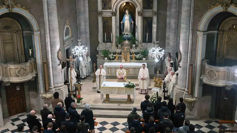 La messa in ricordo del beato Giuseppe Tovini
