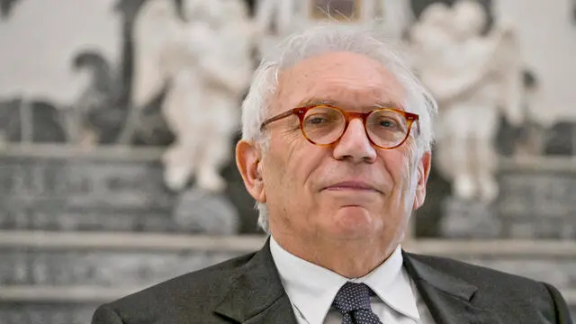 Il ministro dell'istruzione Patrizio Bianchi all'Università Suor Orsola Benincasa per la presentazione di un nuovo corso di laurea, Napoli, 8 luglio 2022. ANSA/CIRO FUSCO