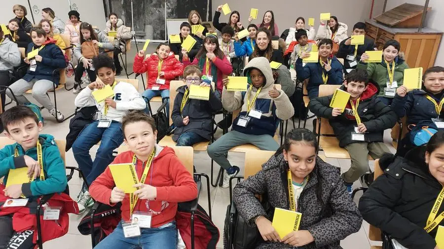 Le classi quinta B e C della scuola primaria Rinaldini in visita al GdB