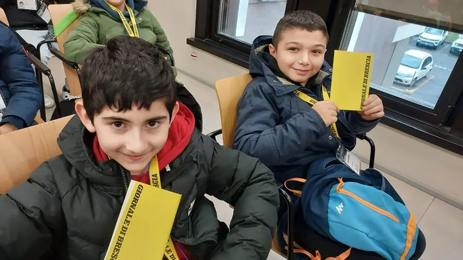 Le classi quinta B e C della scuola primaria Rinaldini in visita al GdB