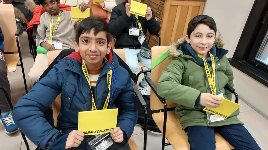 Le classi quinta B e C della scuola primaria Rinaldini in visita al GdB