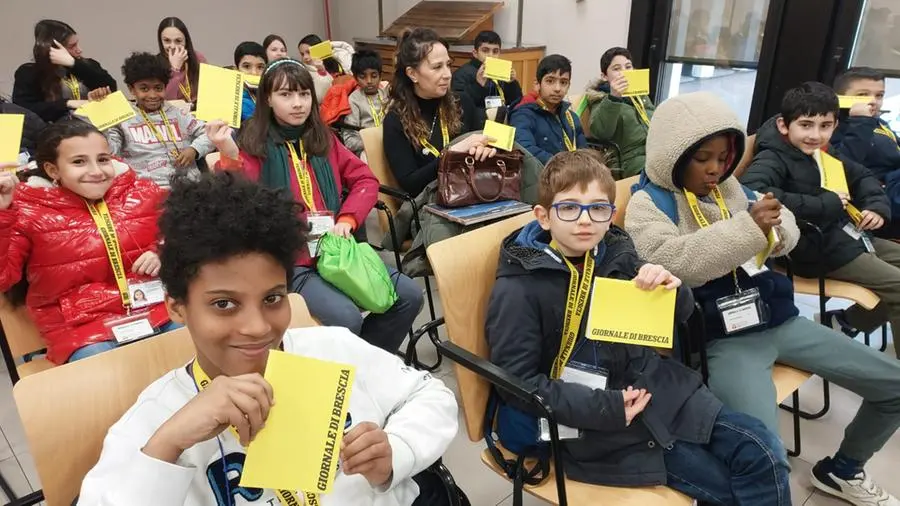 Le classi quinta B e C della scuola primaria Rinaldini in visita al GdB