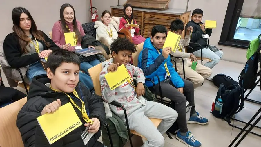 Le classi quinta B e C della scuola primaria Rinaldini in visita al GdB