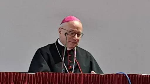 L'arcivescovo di Cagliari e segretario della Cei, monsignor Giuseppe Baturi. ANSA/ FABRIZIO FOIS