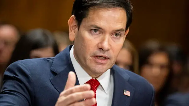 epa11826738 Republican Senator from Florida Marco Rubio, President-elect Donald Trump's nominee for Secretary of State, testifies during a Senate Foreign Relations Committee confirmation hearing, at the US Capitol in Washington, DC, USA, 15 January 2025. Senator Rubio is expected to be confirmed to Secretary of State on a bipartisan vote, and will likely be one of the first Cabinet nominees confirmed by Senate Republicans for the incoming Trump Administration. EPA/GRAEME SLOAN