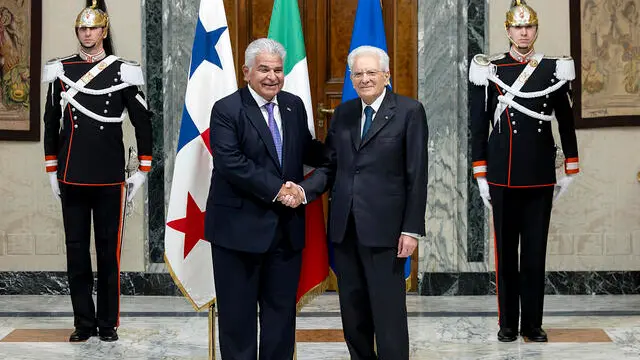 Roma- Il Presidente della Repubblica Sergio Mattarella con il Presidente della Repubblica di Panama José Raùl Mulino Quintero, oggi 24 gennaio 2025.. (Foto di Paolo Giandotti - Ufficio Stampa per la Stampa e la Comunicazione della Presidenza della Repubblica)