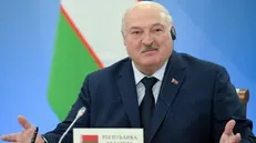 epa11794221 Belarusian President Alexander Lukashenko attends an expanded format meeting of the Supreme Eurasian Economic Council at the Igora resort outside St. Petersburg, Russia, 26 December 2024. EPA/ALEXEI DANICHEV/SPUTNIK/KREMLIN POOL MANDATORY CREDIT