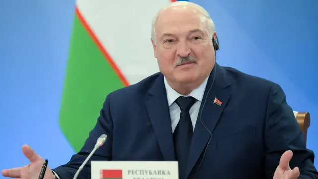 epa11794221 Belarusian President Alexander Lukashenko attends an expanded format meeting of the Supreme Eurasian Economic Council at the Igora resort outside St. Petersburg, Russia, 26 December 2024. EPA/ALEXEI DANICHEV/SPUTNIK/KREMLIN POOL MANDATORY CREDIT