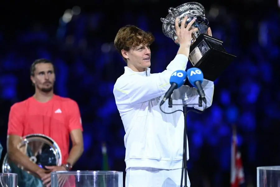 Australian Open: alcuni momenti della finale tra Jannik Sinner e Alexander Zverev