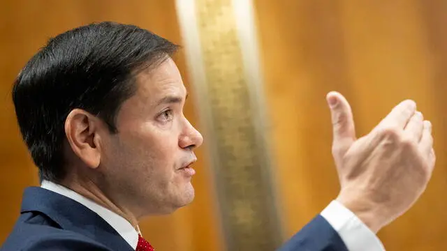 epa11826732 Republican Senator from Florida Marco Rubio, President-elect Donald Trump's nominee for Secretary of State, testifies during a Senate Foreign Relations Committee confirmation hearing, at the US Capitol in Washington, DC, USA, 15 January 2025. Senator Rubio is expected to be confirmed to Secretary of State on a bipartisan vote, and will likely be one of the first Cabinet nominees confirmed by Senate Republicans for the incoming Trump Administration. EPA/GRAEME SLOAN