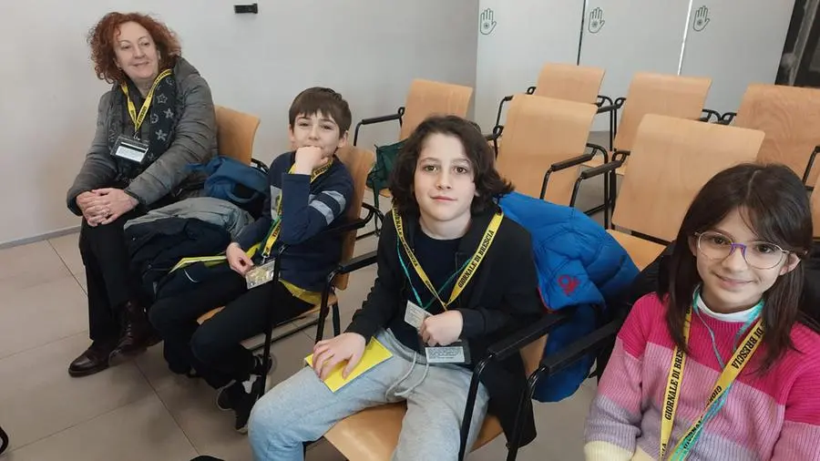 La quinta B della primaria Margherita Hack di Padenghe in visita al GdB