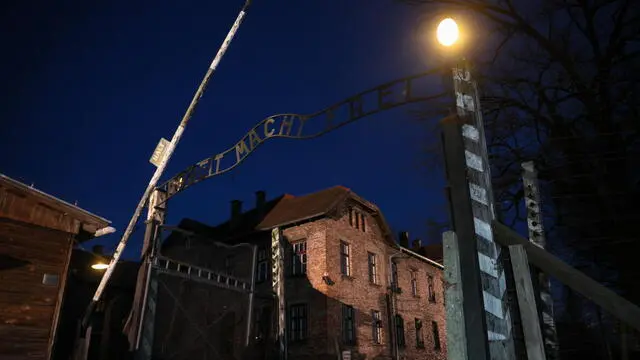 epa11856914 A general view of the area of the former Auschwitz camp in Oswiecim on the 80th anniversary of the liberation of the German Nazi concentration and extermination camp Auschwitz-Birkenau, in Oswiecim, Poland, 27 January 2025. The largest of the German Nazi death camps, KL Auschwitz-Birkenau, was liberated by the Soviet Red Army on 27 January 1945. The world commemorates its liberation by observing International Holocaust Remembrance Day annually on 27 January. EPA/LESZEK SZYMANSKI POLAND OUT