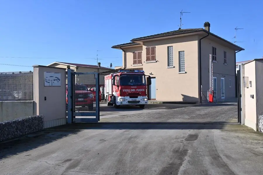 I soccorsi nel caseificio di Orzinuovi