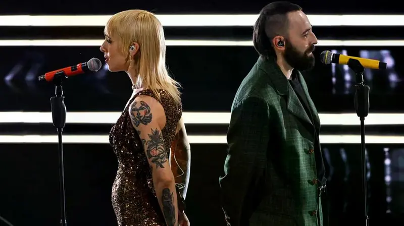 I Coma_Cose a Sanremo 2023 - Foto Ansa © www.giornaledibrescia.it