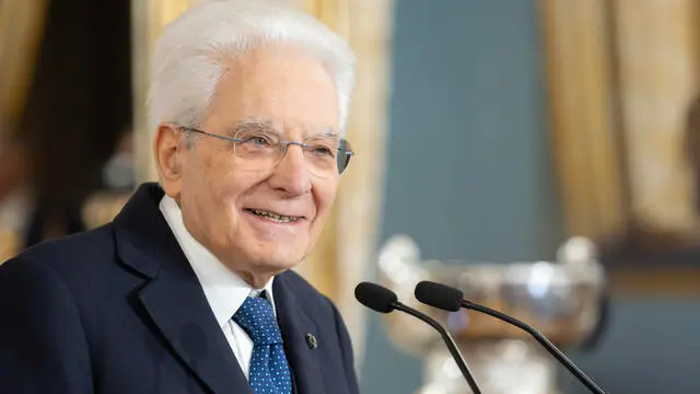 Il Presidente Sergio Mattarella in occasione dell'incontro con le Nazionali italiane di Tennis femminile e maschile vincitrici della Billie Jean King Cup 2024 e della Coppa Davis 2024 (foto di Francesco Ammendola - Ufficio per la Stampa e la Comunicazione della Presidenza della Repubblica)