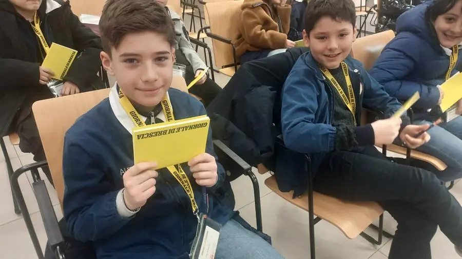 La quinta A della primaria Arici in visita al GdB