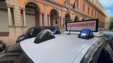 Un'auto dell'Arma davanti al Comando provinciale di Potenza