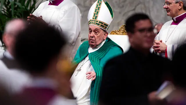 Pope Francis presides Holy Mass for Sunday of the Word of God, Jubilee of the World of Communications, in Saint Peter's Basilica, in Vatican City, 26 January 2025. ANSA/ANGELO CARCONI