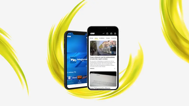 In primo piano sull'app le notizie di GdB e i video di Teletutto