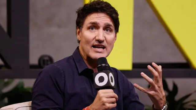 epa11726642 Canadian Prime Minister Justin Trudeau speaks at the Global Citizen Now summit at the Getulio Vargas Foundation, in Rio de Janeiro, Brazil, 17 November 2024. The event brings together heads of state, private sector leaders and public policy advocates to discuss today's challenges and promote global actions. EPA/ANDRE COELHO