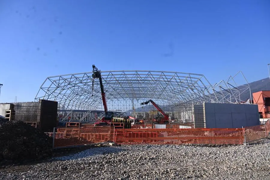 Il sopralluogo all'impianto indoor di Sanpolino